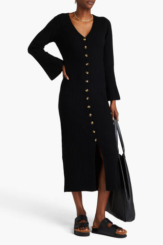 BY MALENE BIRGER COLEA RIBBED WOOL MIDI DRESS - Size S