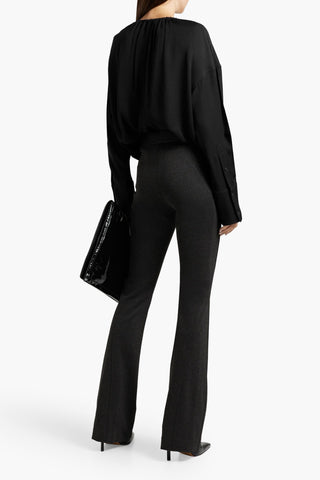 HELMUT LANG GATHERED SATIN BLOUSE - Size S
