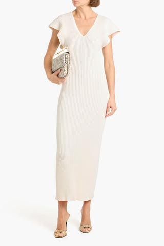 ALTUZARRA RIBBED-KNIT MAXI DRESS - Size S