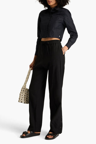 3.1 PHILLIP LIM CROPPED COTTON-BLEND SHIRT - Size 0