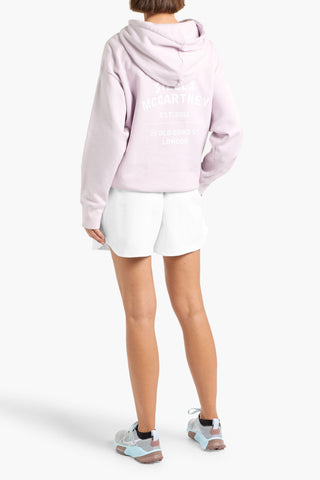 STELLA MCCARTNEY EMBROIDERED FRENCH COTTON-TERRY SHORTS - Size XS
