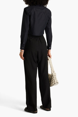 3.1 PHILLIP LIM CROPPED COTTON-BLEND SHIRT - Size 2