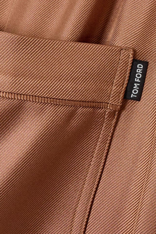 TOM FORD SILK-TWILL WIDE-LEG PANTS - Size 44