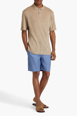 FRESCOBOL CARIOCA MELLO LINEN-JERSEY POLO SHIRT - Size M