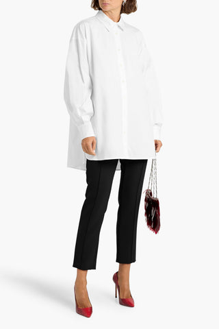 CAROLINA HERRERA CREPE SLIM-LEG PANTS - Size 16