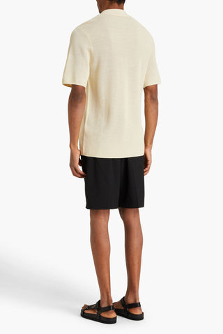 SANDRO OPEN-KNIT POLO SHIRT - Size XL
