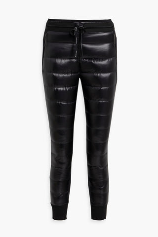 HOLDEN FLEECE-PANELED QUILTED SHELL TRACK PANTS - Size M