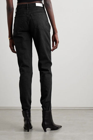 RE/DONE 70S FRAYED HIGH-RISE BOOTCUT JEANS - Size 26