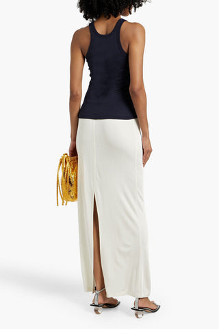 HELMUT LANG SATIN-JERSEY MAXI SKIRT - Size S