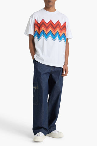 MISSONI PRINTED COTTON-JERSEY T-SHIRT - Size M