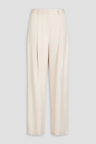 THEORY TWILL WIDE-LEG PANTS - Size 6