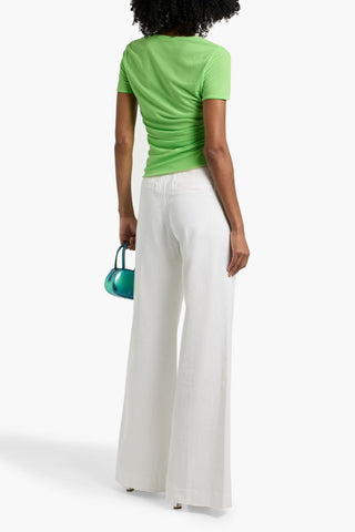 ALICE + OLIVIA DYLAN LYOCELL-BLEND TWILL WIDE-LEG PANTS - Size 6