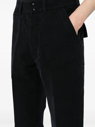 Tom Ford Cotton Straight-Leg Trousers with Front Seams