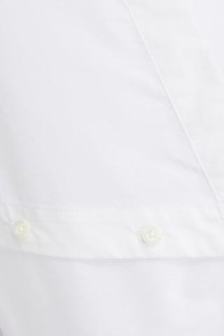 3.1 PHILLIP LIM BUTTON-DETAILED COTTON-BLEND POPLIN SHIRT - Size 2