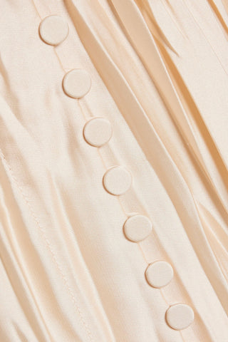 SIMKHAI PLISS-SATIN MIDI SKIRT - Size 10