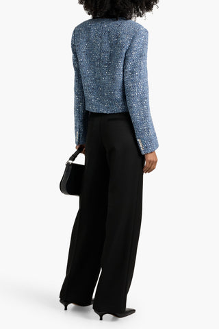ANINE BING LOU WOOL-TWILL WIDE-LEG PANTS - Size 32