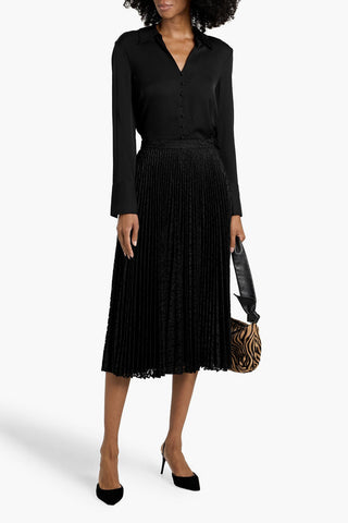 THEORY SILK CREPE DE CHINE BLOUSE - Size S