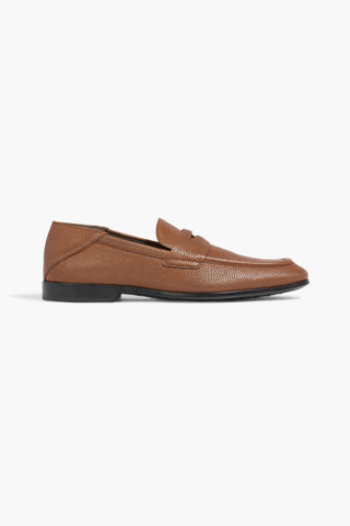 TOD'S PEBBLED-LEATHER PENNY LOAFERS - Size 6