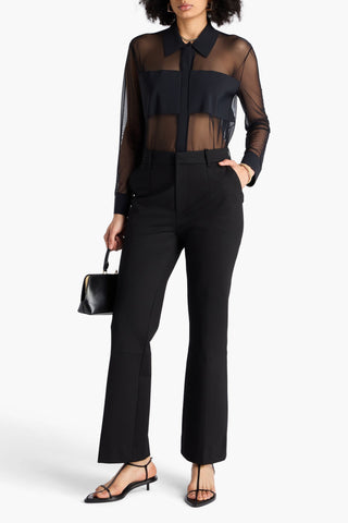 VICTORIA BECKHAM JERSEY FLARED PANTS - Size 8