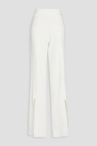 SIMKHAI ARIAH STRETCH-CREPE STRAIGHT-LEG PANTS - Size 10