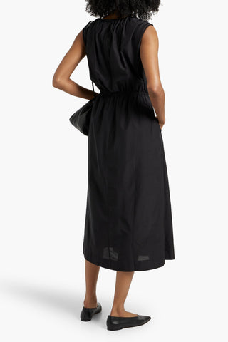 LOULOU STUDIO APHRODITE COTTON AND SILK-BLEND POPLIN MIDI DRESS - Size XL