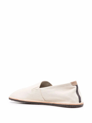 Brunello Cucinelli Canvas Slip-On Espadrilles Cream