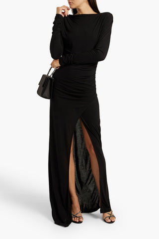 ENVELOPE1976 SAN DONA RUCHED JERSEY MAXI DRESS - Size 42