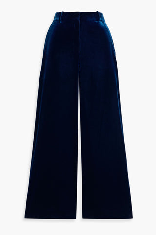 THEORY VELVET WIDE-LEG PANTS - Size 6