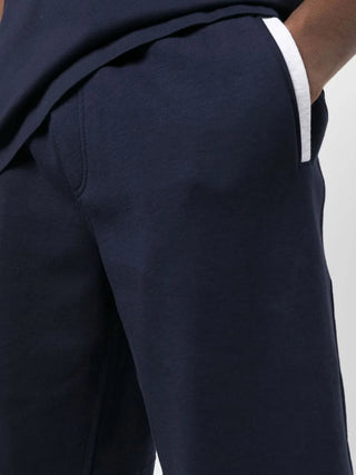 Brunello Cucinelli Cotton Jersey Drawstring Shorts with Contrast Trim