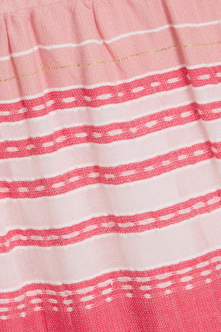 LEMLEM RETTA STRIPED COTTON MINI DRESS - Size S