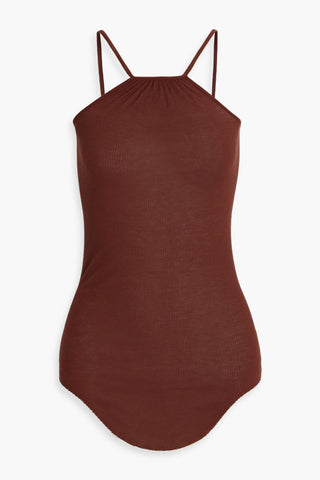 RICK OWENS SKORPIO RIBBED-KNIT TANK - Size 42