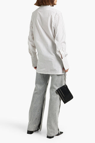 MAISON MARGIELA STRIPED COTTON-POPLIN SHIRT - Size 40