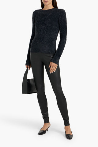 BY MALENE BIRGER STRETCH-LEATHER LEGGINGS - Size 38