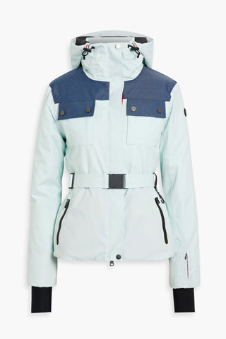 ERIN SNOW DIANA TWO-TONE HOODED SKI JACKET - Size 2