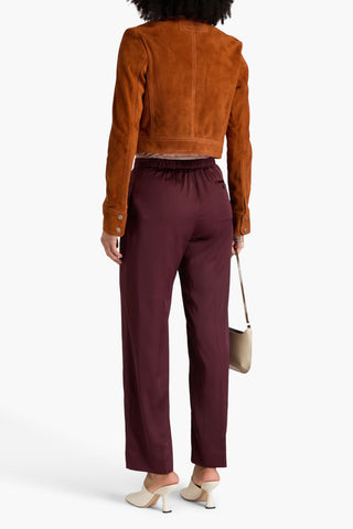 ACNE STUDIOS PLEATED SATIN WIDE-LEG PANTS - Size 34