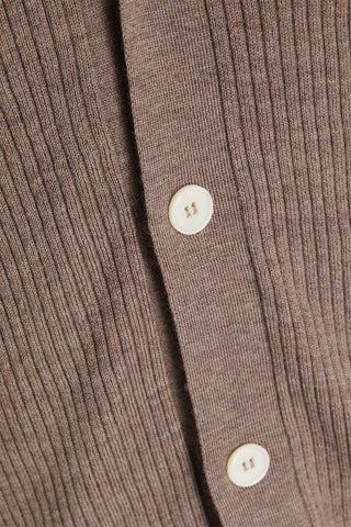 OFFICINE GÉNÉRALE MILES RIBBED WOOL CARDIGAN - Size XL