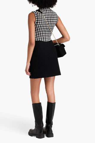 SANDRO BOUCL-TWEED MINI SKIRT - Size 40