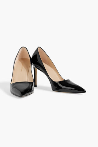 STUART WEITZMAN LEIGH PATENT-LEATHER PUMPS - Size 10
