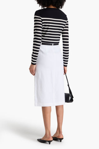 THEORY LINEN MIDI SKIRT - Size 2