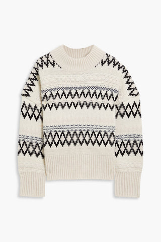 RAG & BONE WILLOW FAIR ISLE WOOL SWEATER - Size L
