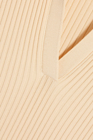 SIMKHAI PATRICIA RIBBED-KNIT MINI DRESS - Size S