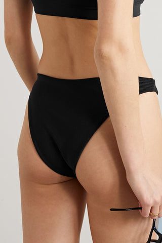GOOD AMERICAN BETTER CHEEKY RIBBED BIKINI BRIEFS - Size 5