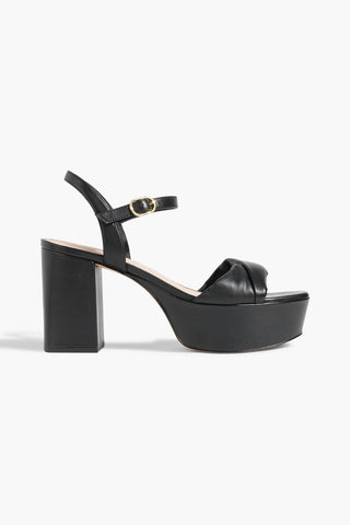 STUART WEITZMAN EVERLY LEATHER PLATFORM SANDALS - Size 9