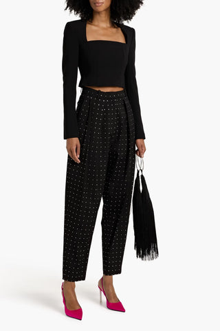 A.L.C. CROPPED CREPE TOP - Size 2