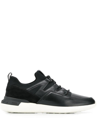 Tods Multi-Material Speed-Lacing Low-Top Sneakers
