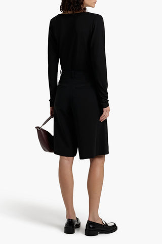 VINCE STRETCH-JERSEY TOP - Size L