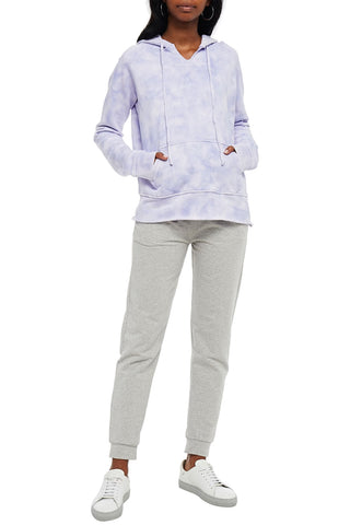 NILI LOTAN RAYNE TIE-DYED FRENCH COTTON-TERRY HOODIE - Size S