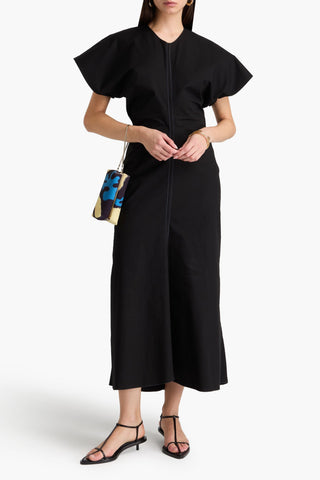 VICTORIA BECKHAM COTTON-BLEND MAXI DRESS - Size 8