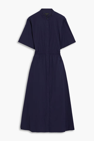 RAG & BONE RONAN CUTOUT COTTON-POPLIN MIDI DRESS - Size S
