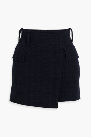 A.L.C. CORA TWEED MINI WRAP SKIRT - Size 6